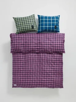 Magniberg Rodeo Pillow Case, neon blue check fra><noscript><img width=