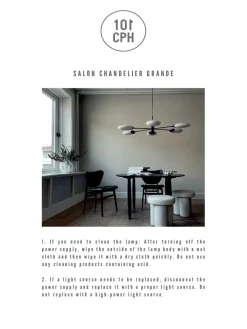 101 Copenhagen Salon Chandelier, grande opaque fra><noscript><img width=