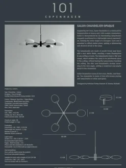 101 Copenhagen Salon Chandelier, opaque fra><noscript><img width=