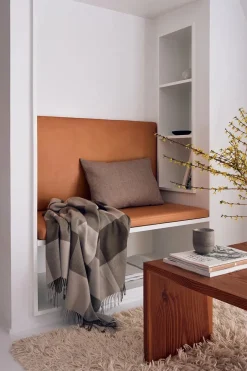 Silkeborg Uldspinderi Santa Fe Plaid, umber fra><noscript><img width=