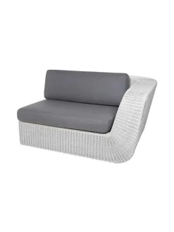 Cane-line Savannah 2 pers Venstre Modulsofa, hvid/grå fra><noscript><img width=