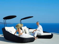 Cane-line Savannah Daybed, højre fra> Udendørs Loungemøbler