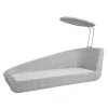 Cane-line Savannah Daybed, højre i hvid/grå fra> Udendørs Loungemøbler