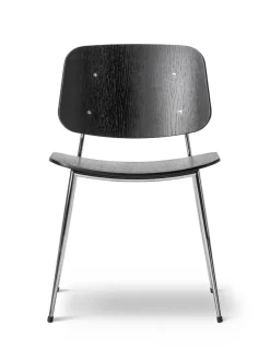 Fredericia Furniture Søborg Stol, stålstel af Børge Mogensen><noscript><img width=