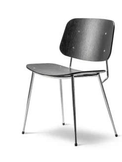 Fredericia Furniture Søborg Stol, stålstel af Børge Mogensen><noscript><img width=