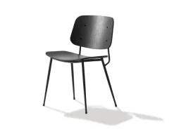 Fredericia Furniture Søborg Stol, stålstel af Børge Mogensen><noscript><img width=