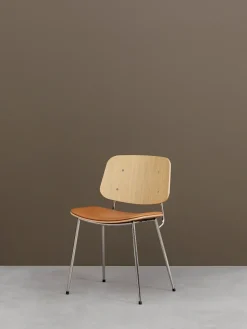 Fredericia Furniture Søborg Stol, stålstel af Børge Mogensen><noscript><img width=