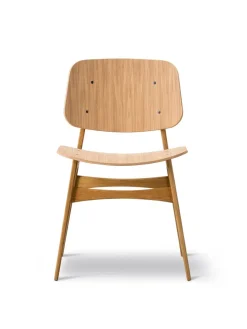 Fredericia Furniture Søborg Stol, træstel af Børge Mogensen> Spisebordsstole