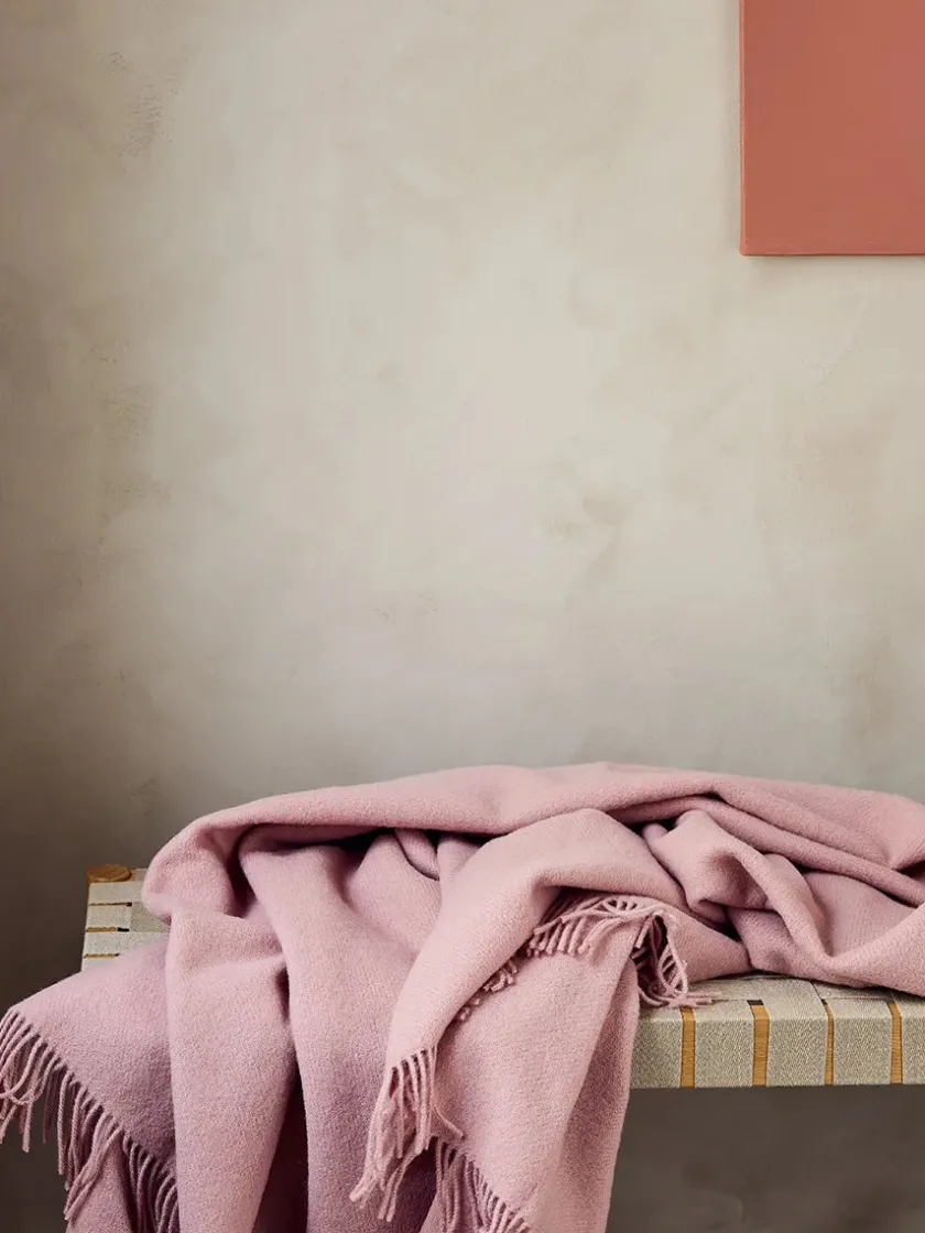 Silkeborg Uldspinderi Season Plaid, caramel fra> Puder Og Plaider