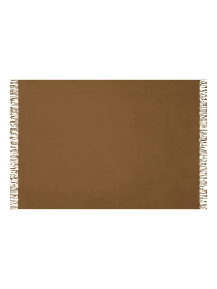 Silkeborg Uldspinderi Season Plaid, caramel fra> Puder Og Plaider