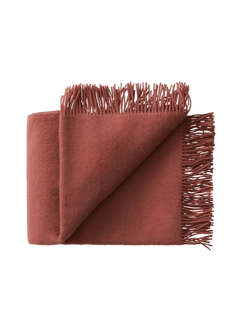 Silkeborg Uldspinderi Season Plaid, caramel fra> Puder Og Plaider