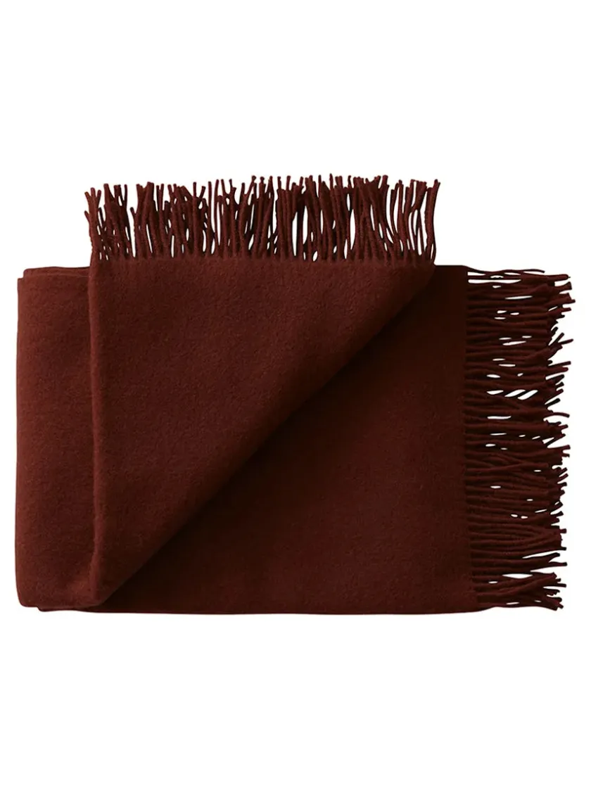 Silkeborg Uldspinderi Season Plaid, rosewood fra> Puder Og Plaider
