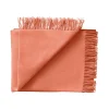 Silkeborg Uldspinderi Secret Plaid, coral/amber fra> Puder Og Plaider