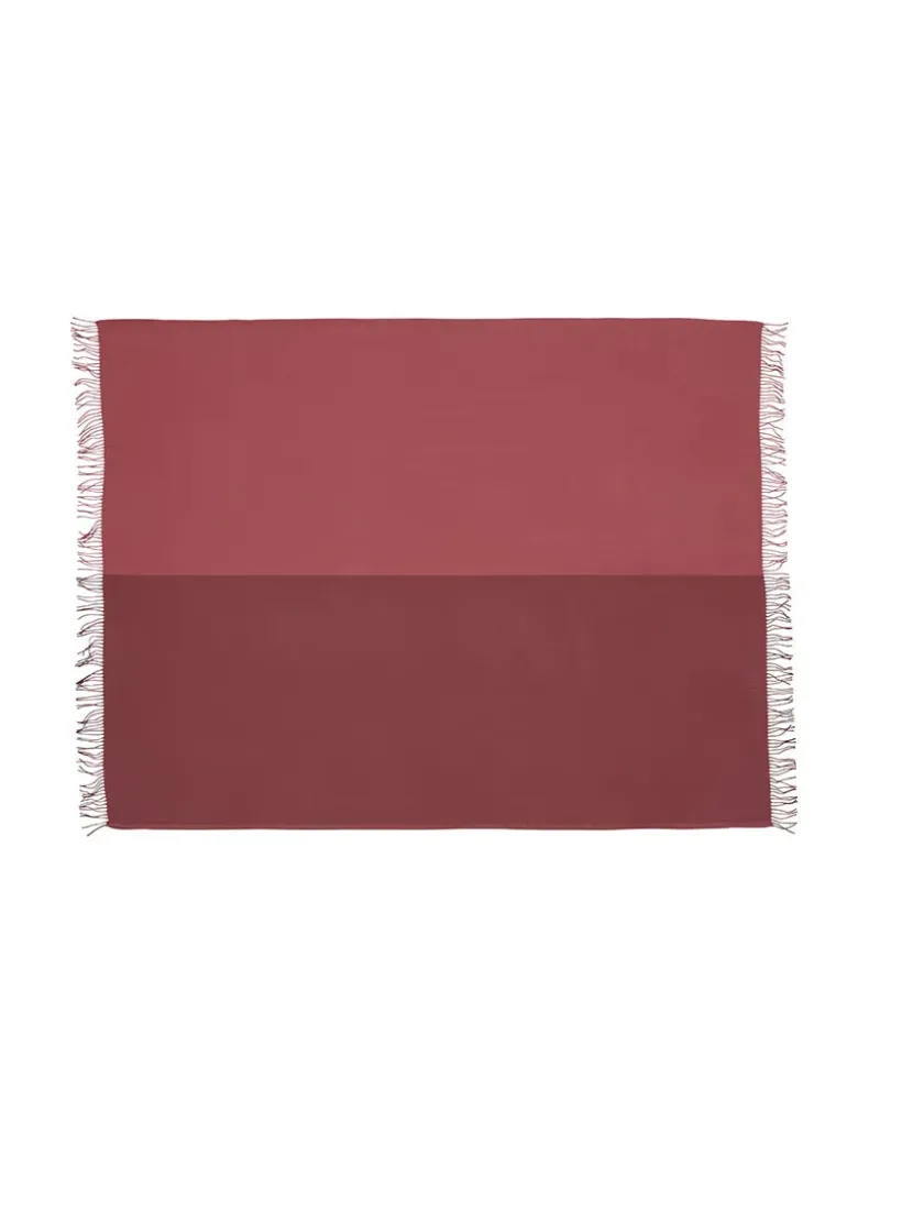 Silkeborg Uldspinderi Secret Plaid, coral/amber fra> Puder Og Plaider