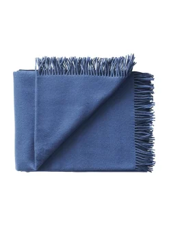 Silkeborg Uldspinderi Secret Plaid, indigo/cobalt fra> Gaver Til Ham|Puder Og Plaider