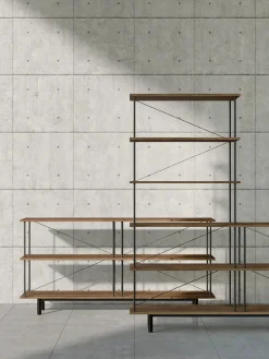 Stellar Works Seiton Reol 3-3 L, valnød fra><noscript><img width=