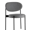 Verpan Serie 430 spisestol, sort af Verner Panton> Spisebordsstole