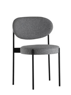 Verpan Serie 430 spisestol, sort af Verner Panton> Spisebordsstole