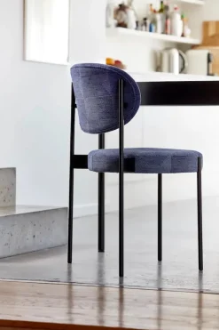 Verpan Serie 430 spisestol, sort af Verner Panton><noscript><img width=