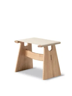 Fredericia Furniture Seto Stool, eg lys olie fra> Skamler