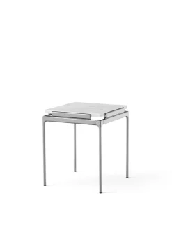 &Tradition Sett LN11 Sidebord, bianco carrara marble/chrome fra> Sideborde Og Små Borde