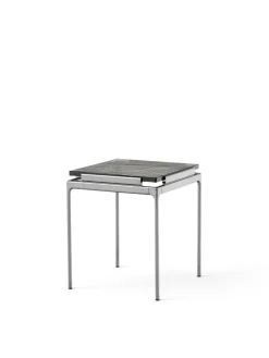 &Tradition Sett LN11 Sidebord, bianco carrara marble/chrome fra><noscript><img width=