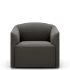 New Works Shore Lounge Chair Extended Base, lava rock fra> Lænestole