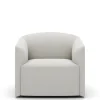 New Works Shore Lounge Chair Extended Base, quill fra> Lænestole