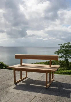 Fritz Hansen Skagerak Banco Bænk, double fra> Havebænke
