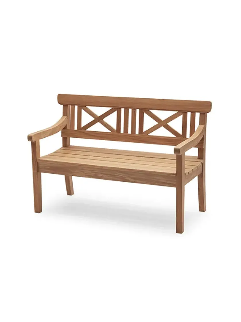 Fritz Hansen Skagerak Drachmann Bænk 120 cm fra> Havebænke