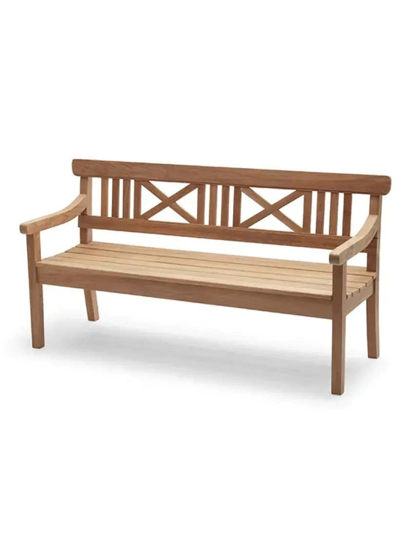 Fritz Hansen Skagerak Drachmann Bænk 120 cm fra> Havebænke
