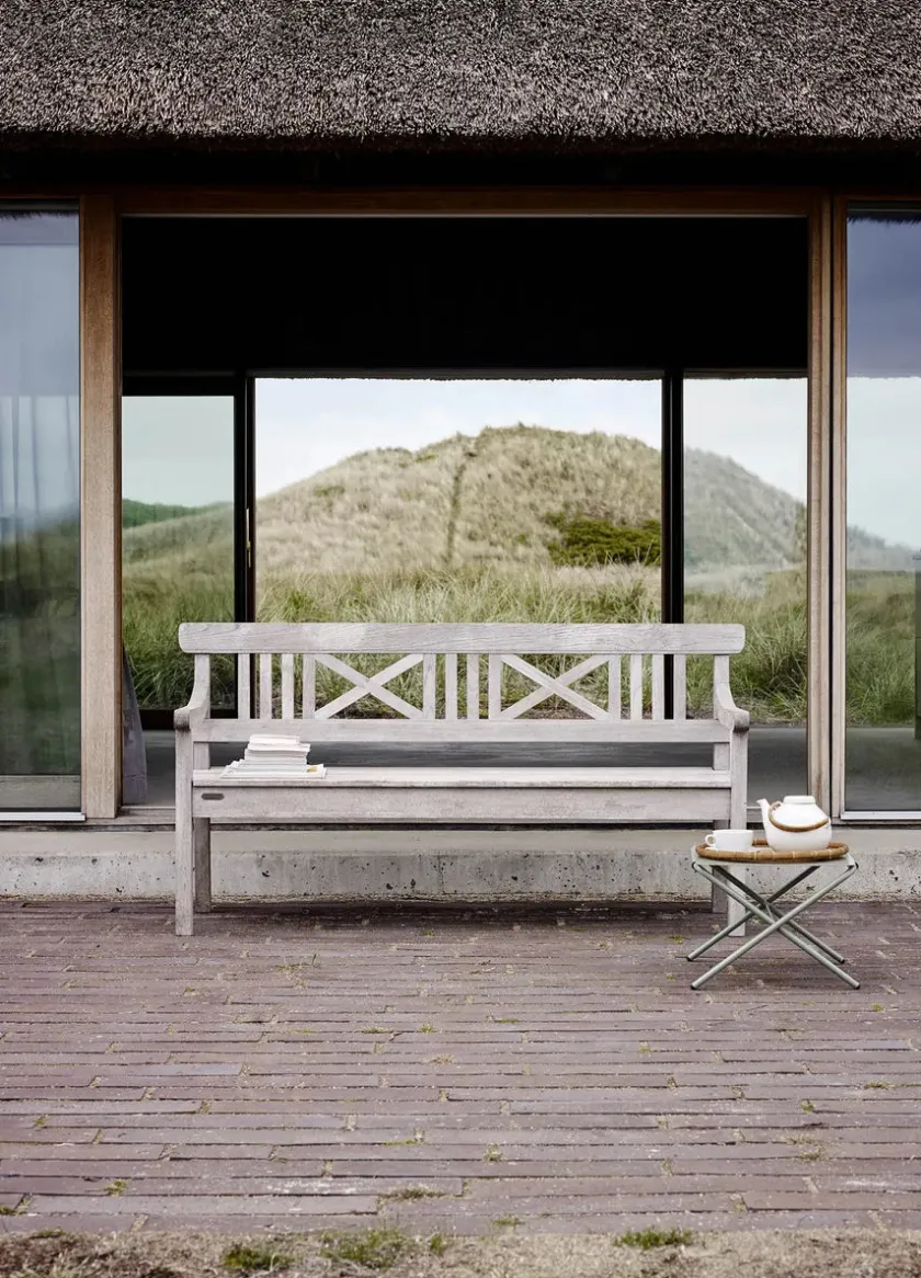 Fritz Hansen Skagerak Drachmann Bænk 120 cm fra> Havebænke