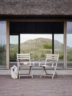 Fritz Hansen Skagerak Selandia Sæt, 2 armstole og bord 75 fra><noscript><img width=