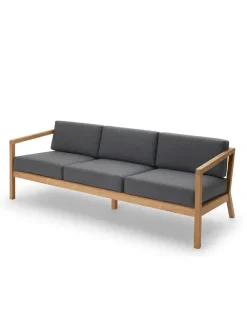 Fritz Hansen Skagerak Virkelyst 3 pers. Sofa, Golden Yellow Stripe fra><noscript><img width=