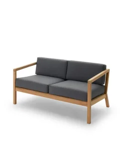 Fritz Hansen Skagerak Virkelyst 2 pers. Sofa, Charcoal fra> Udendørs Loungemøbler