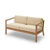 Fritz Hansen Skagerak Virkelyst 2 pers. Sofa, Golden Yellow Stripe fra> Udendørs Loungemøbler