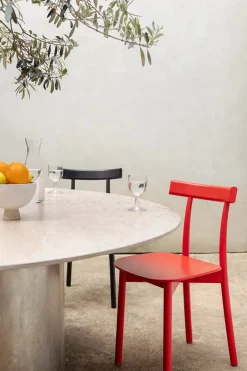 Nine Skinny wooden chair, ash/blue fra><noscript><img width=