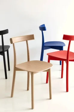 Nine Skinny wooden chair, ash/blue fra><noscript><img width=