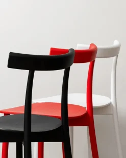 Nine Skinny wooden chair, ash/red fra><noscript><img width=