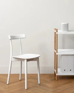 Nine Skinny wooden chair, ash/red fra><noscript><img width=