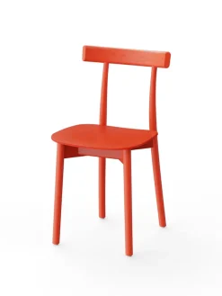 Nine Skinny wooden chair, ash/red fra><noscript><img width=