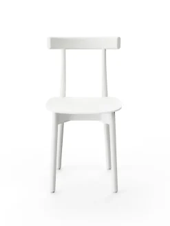 Nine Skinny wooden chair, ash/white fra> Spisebordsstole