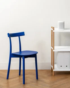 Nine Skinny wooden chair, ash/white fra><noscript><img width=