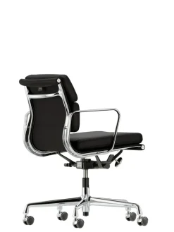 Vitra Soft Pad Chair EA 217 Kontorstol, cognac læder/krom stel fra><noscript><img width=