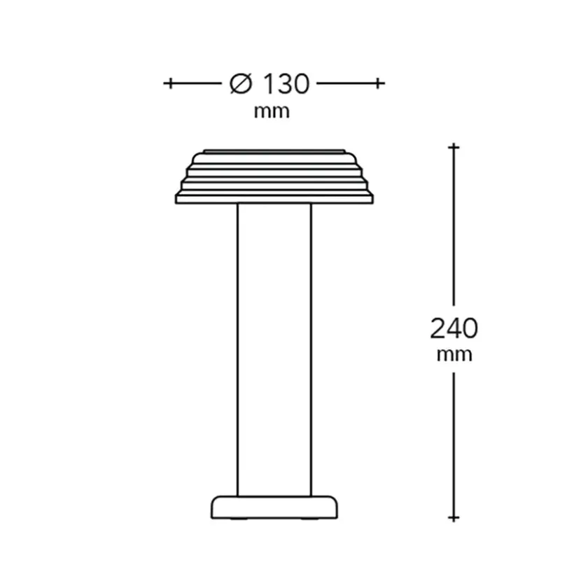 SOWDEN Light Portable Lamp PL1, black/white> Portable Lamper|Spots