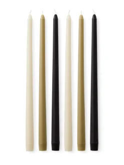 Audo Copenhagen Spire Smooth Tapered Lys, sæt á 6 stk. fra><noscript><img width=