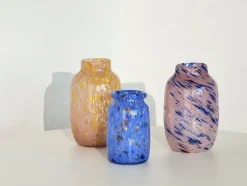 HAY Splash Vase, Round light pink and yellow fra> Vaser