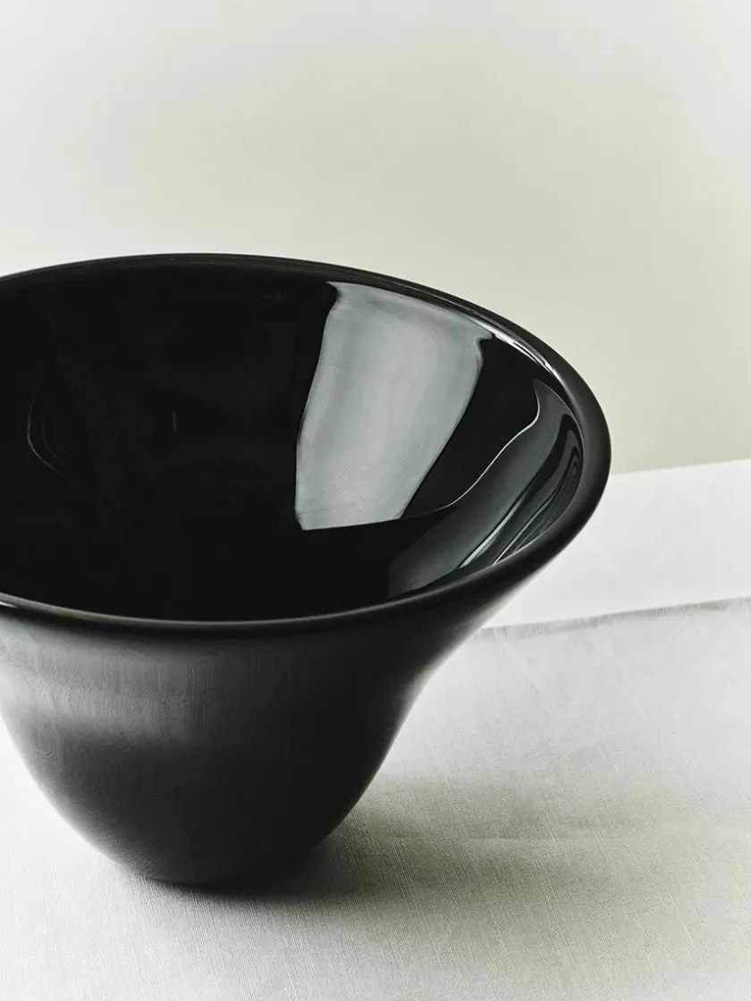 Louise Roe S.R. Vintage Bowl Plain Black fra> Vaser