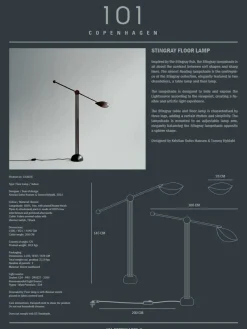 101 Copenhagen Stingray gulvlampe, bronze fra><noscript><img width=