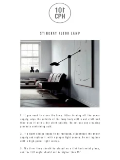 101 Copenhagen Stingray gulvlampe, bronze fra><noscript><img width=